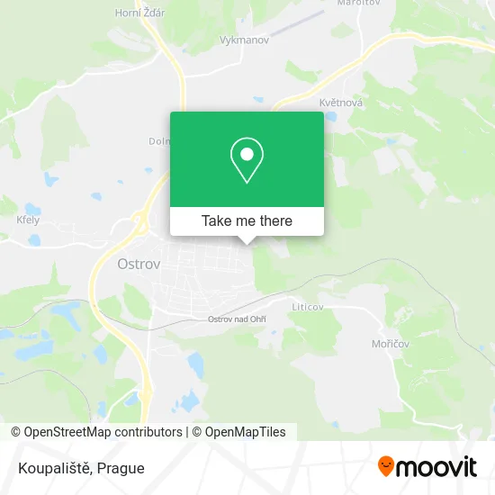 Карта Koupaliště
