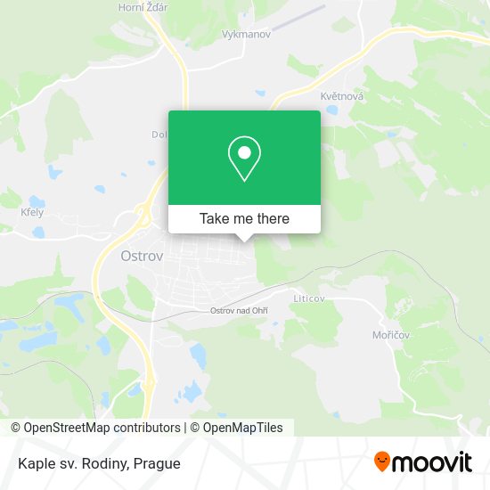 Карта Kaple sv. Rodiny