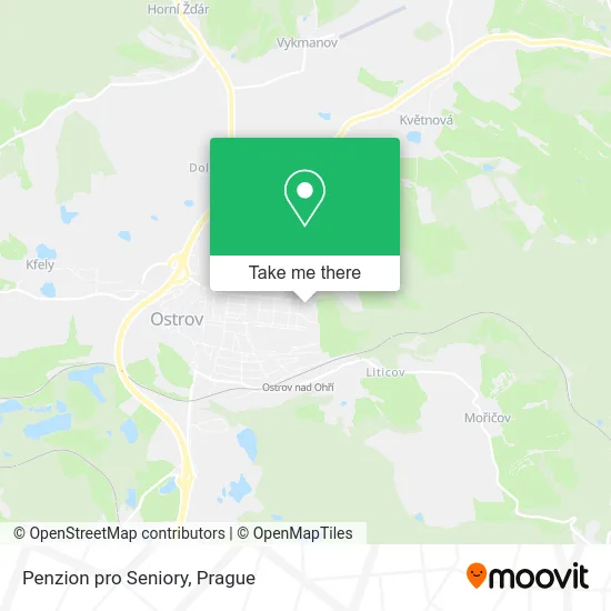 Карта Penzion pro Seniory