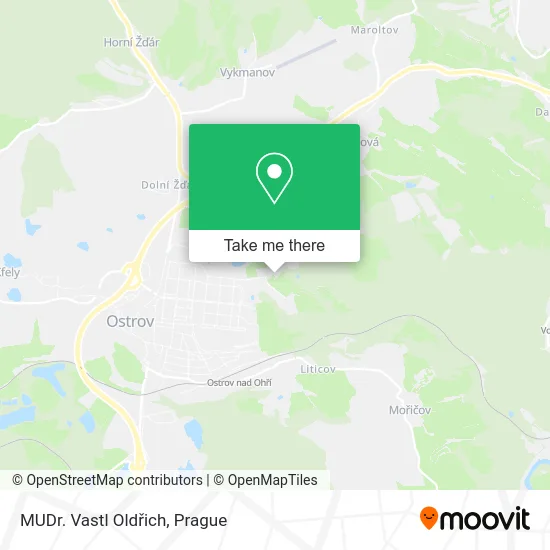 Карта MUDr. Vastl Oldřich
