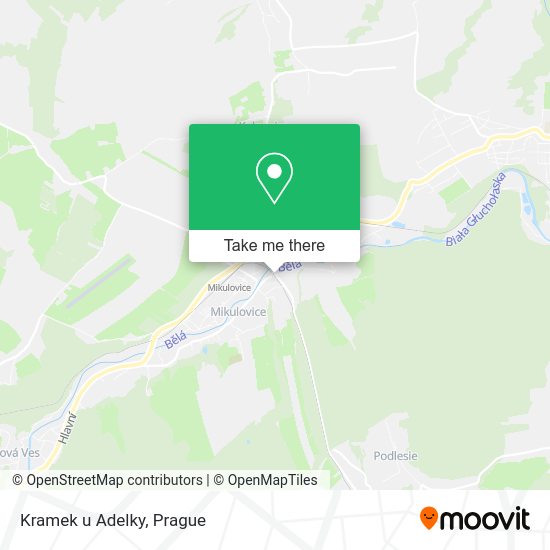 Карта Kramek u Adelky