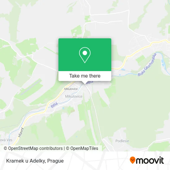Карта Kramek u Adelky