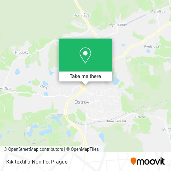 Карта Kik textil a Non Fo