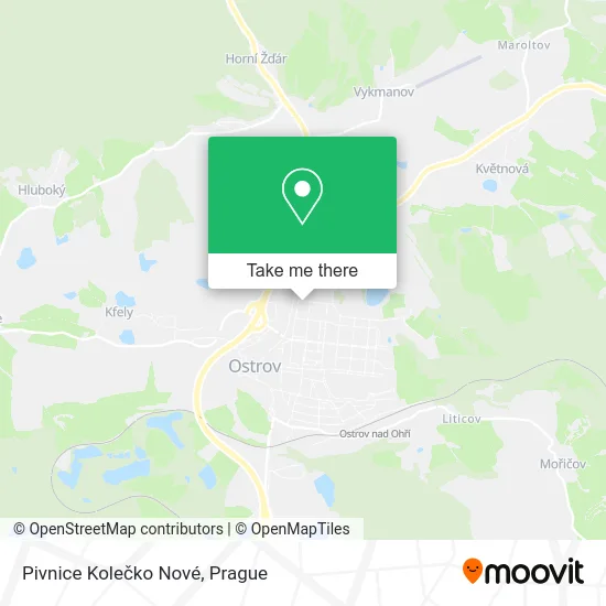 Карта Pivnice Kolečko Nové