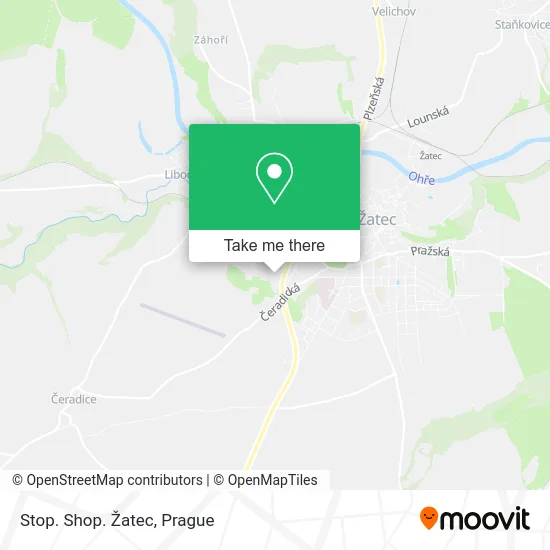 Карта Stop. Shop. Žatec