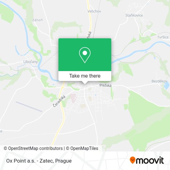 Карта Ox Point a.s. - Zatec