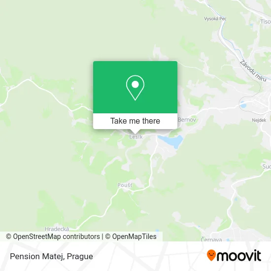 Карта Pension Matej