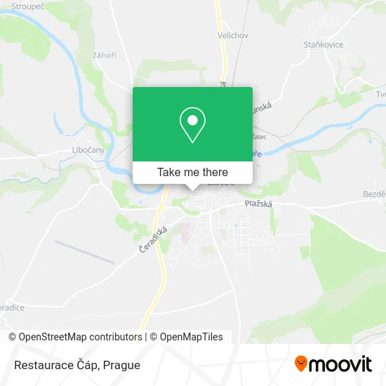 Карта Restaurace Čáp