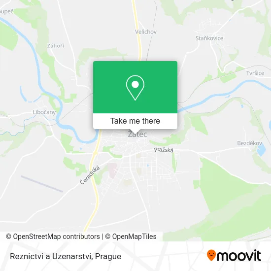 Карта Reznictvi a Uzenarstvi