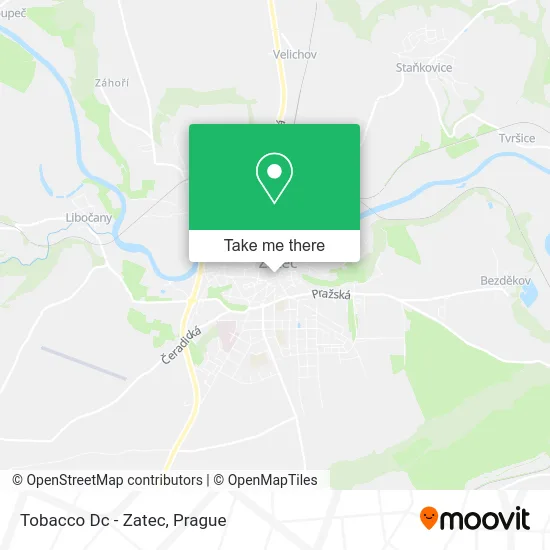 Карта Tobacco Dc - Zatec