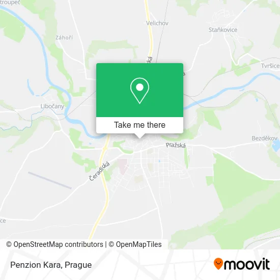 Карта Penzion Kara