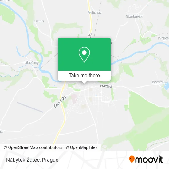 Nábytek Žatec map