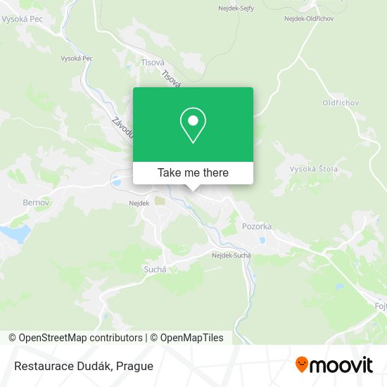 Карта Restaurace Dudák