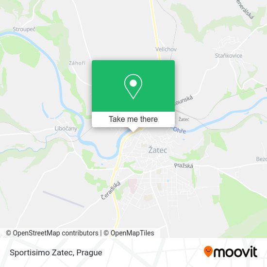 Карта Sportisimo Zatec