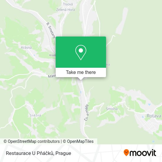Карта Restaurace U Pňáčků