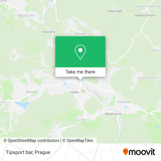 Карта Tipsport bar