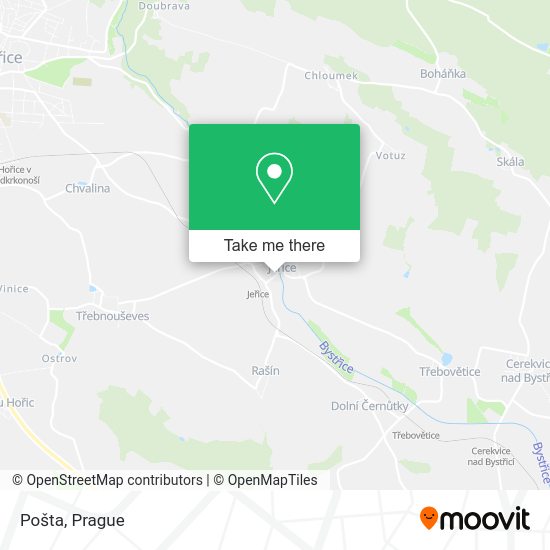Карта Pošta