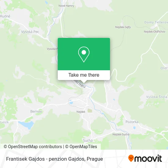 Карта Frantisek Gajdos - penzion Gajdos