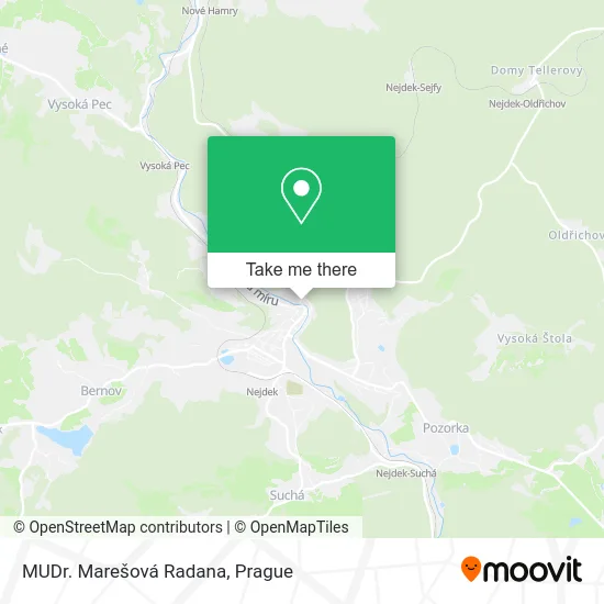 Карта MUDr. Marešová Radana