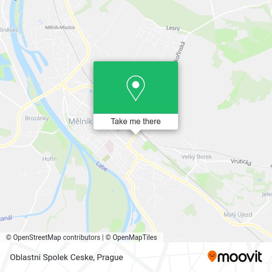 Карта Oblastni Spolek Ceske