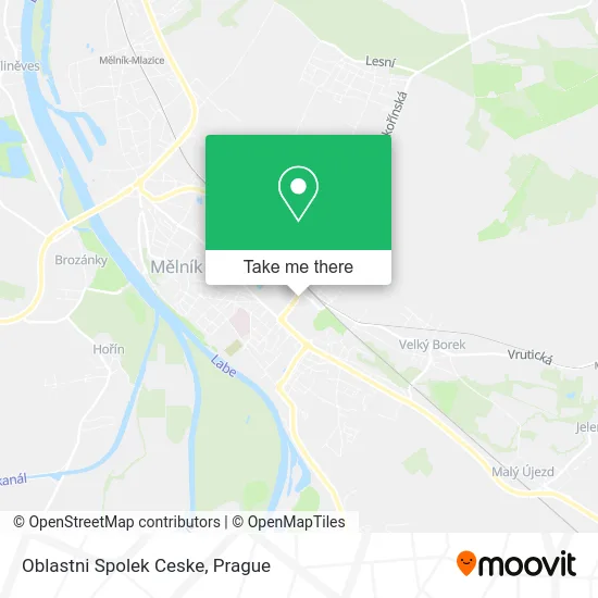 Карта Oblastni Spolek Ceske