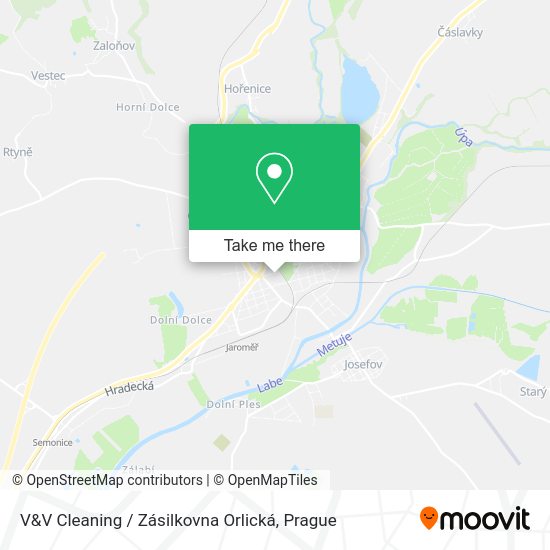 Карта V&V Cleaning / Zásilkovna Orlická