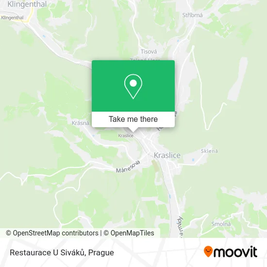 Карта Restaurace U Siváků