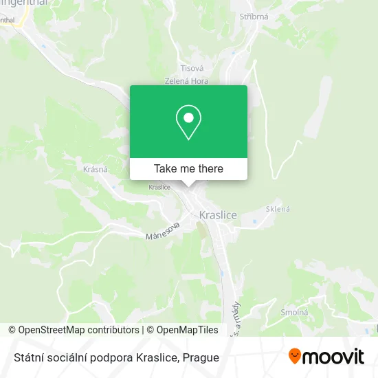 Карта Státní sociální podpora Kraslice