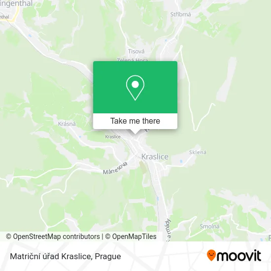 Matriční úřad Kraslice map