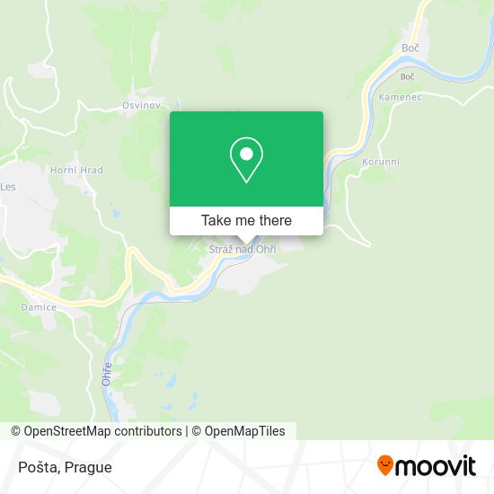 Карта Pošta