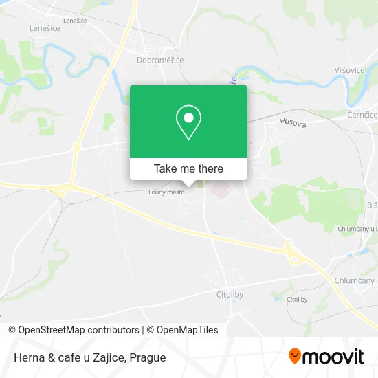 Карта Herna & cafe u Zajice