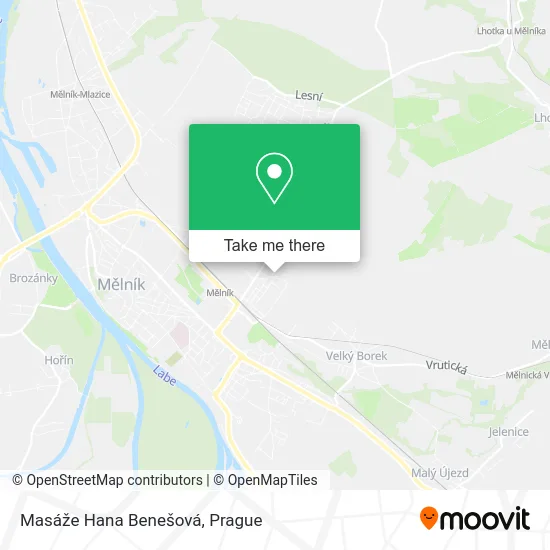 Карта Masáže Hana Benešová