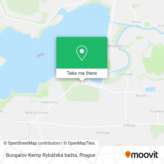 Карта Bungalov Kemp Rybářská bašta