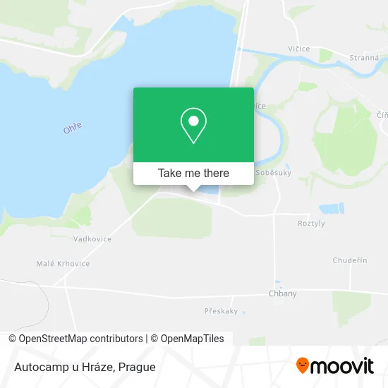 Карта Autocamp u Hráze