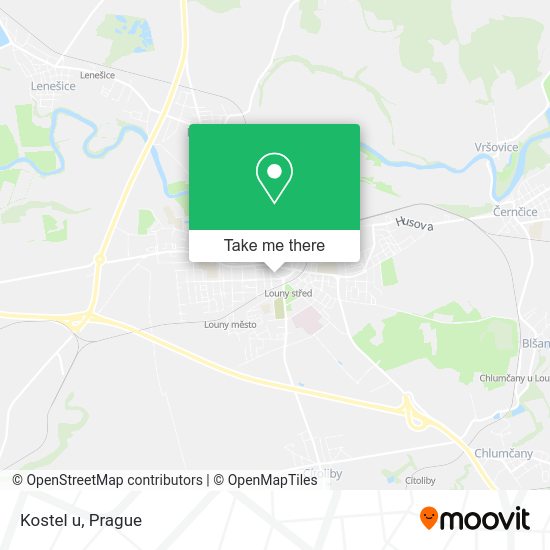 Карта Kostel u