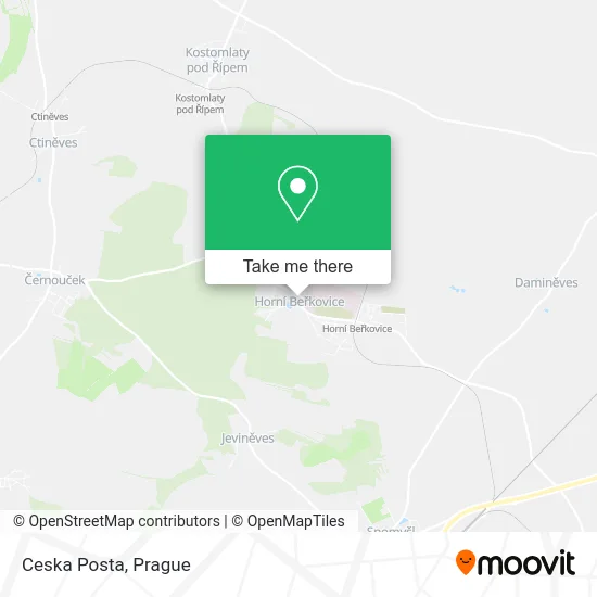 Карта Ceska Posta