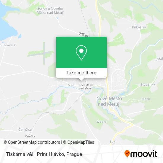 Карта Tiskárna v&H Print Hlávko