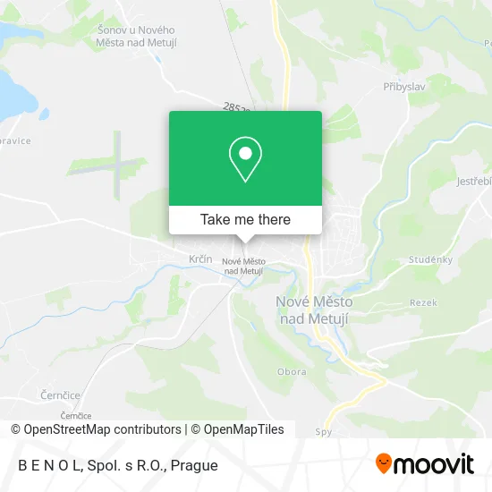 Карта B E N O L, Spol. s R.O.