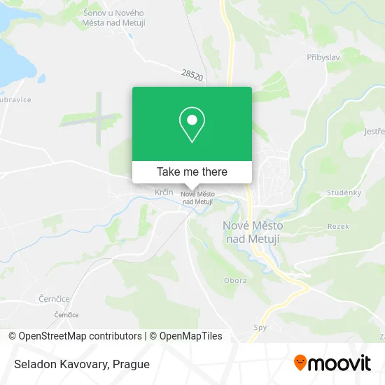 Карта Seladon Kavovary