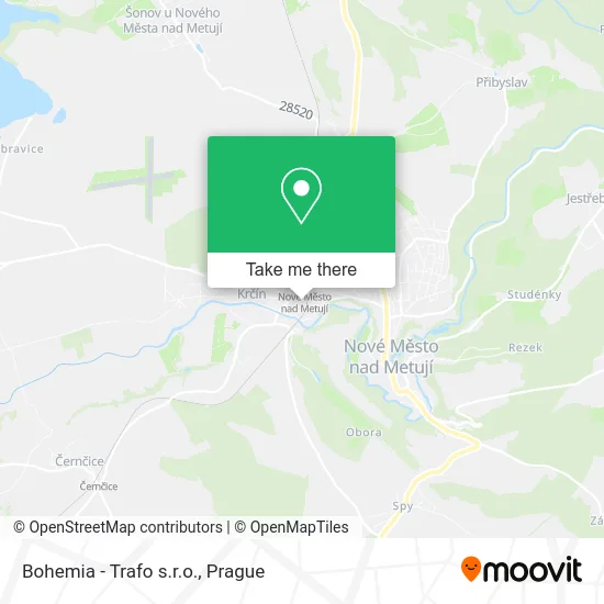 Карта Bohemia - Trafo s.r.o.
