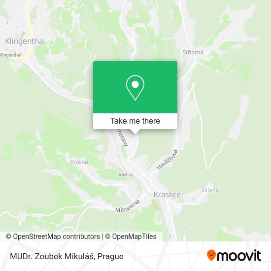 Карта MUDr. Zoubek Mikuláš
