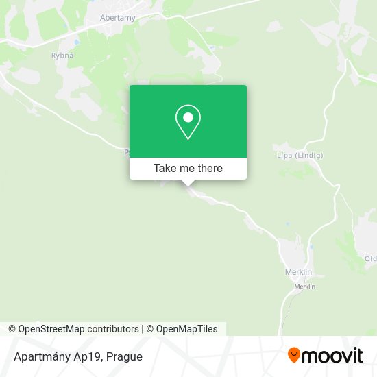Карта Apartmány Ap19