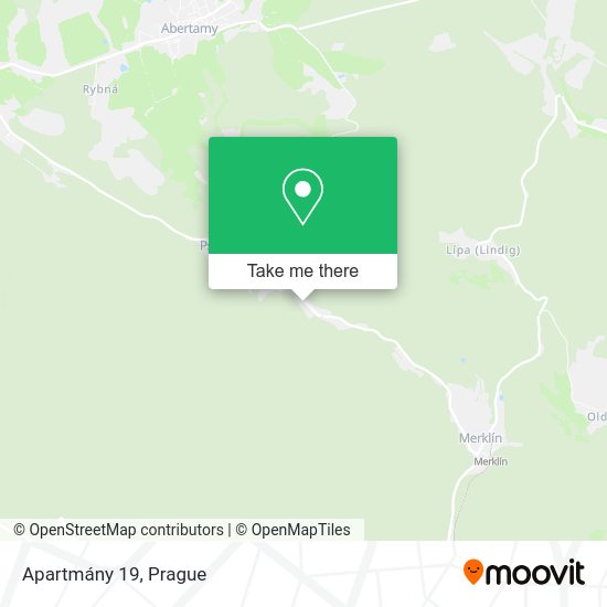 Карта Apartmány 19