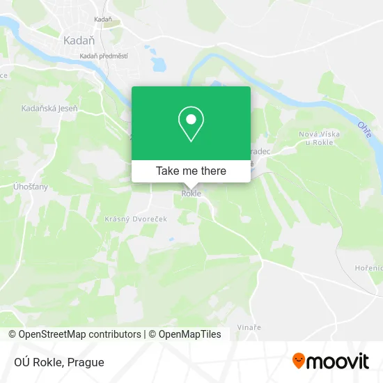 Карта OÚ Rokle