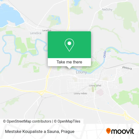 Карта Mestske Koupaliste a Sauna