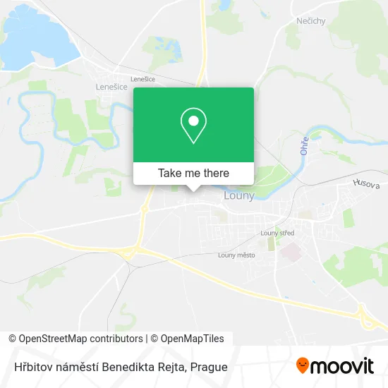 Карта Hřbitov náměstí Benedikta Rejta