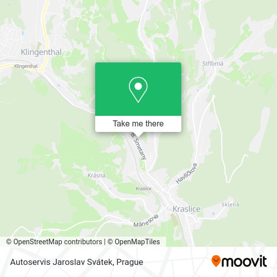 Карта Autoservis Jaroslav Svátek