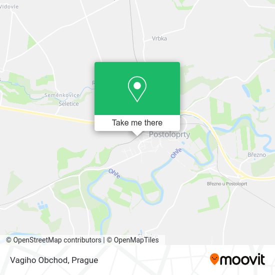 Карта Vagiho Obchod