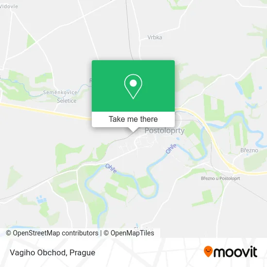 Карта Vagiho Obchod