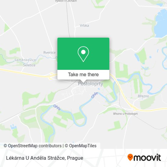 Карта Lékárna U Anděla Strážce